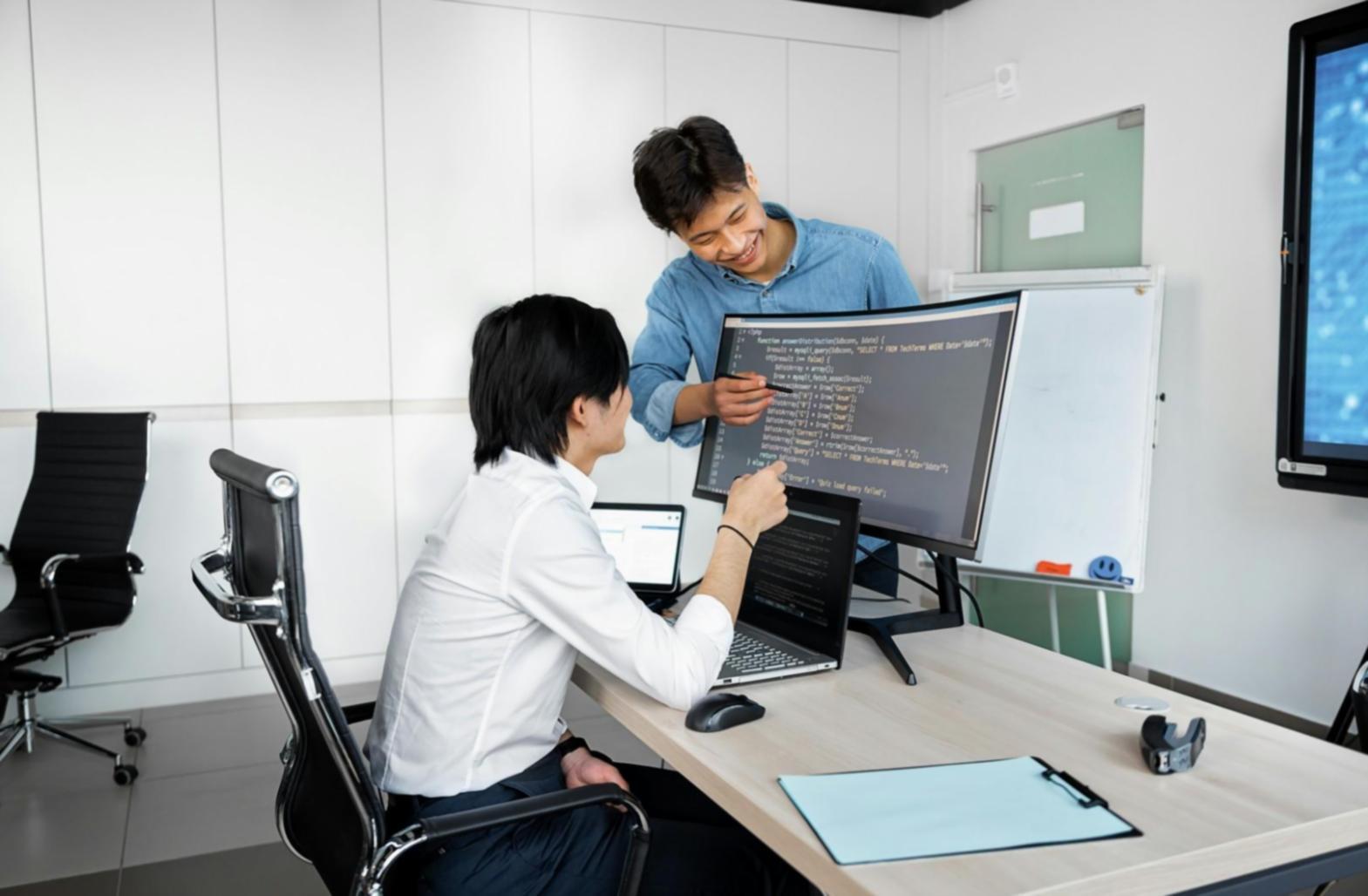 Mobile app testing workspace with multiple devices and debugging tools